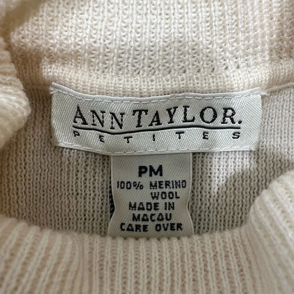 Ann Taylor Petite Merino Wool Sweater - Picture 8 of 9
